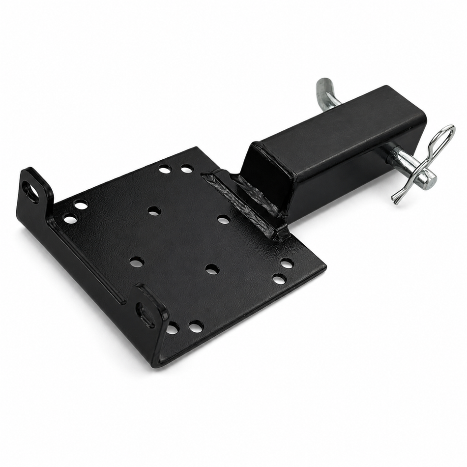 Vypart Universal ATV/UTV Winch Mounting Plate with 2" Hitch Receiver & Hitch Pin