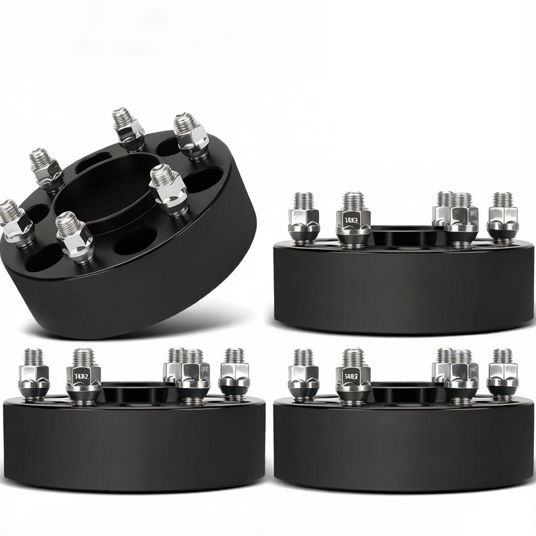 Vypart 4pcs 2inch 6x135mm hubcentric wheel spacers CNC Forged 50mm Spacers with M14x1.5 Studs & 87.1mm Hub Bore