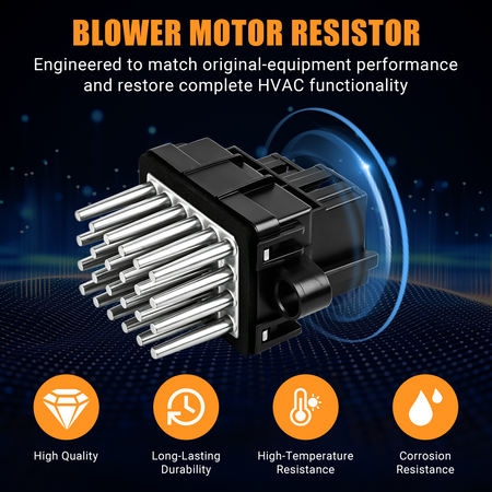  Blower motor resistor replacement for OEM numbers 15141283 and 13598134
