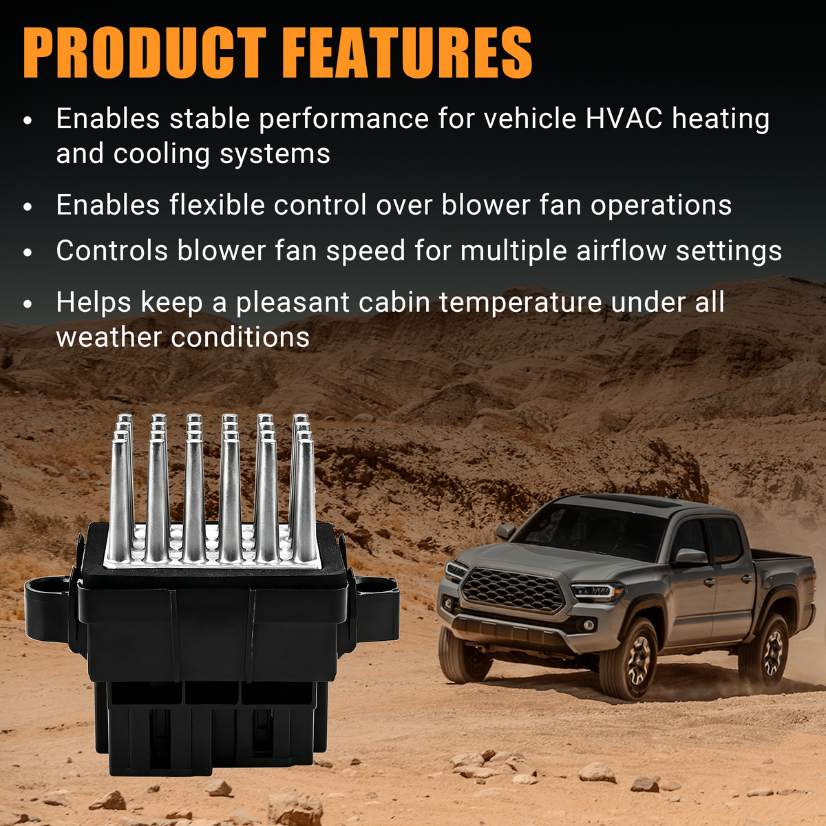 Vehicle fitment information for the 15141283 blower motor resistor