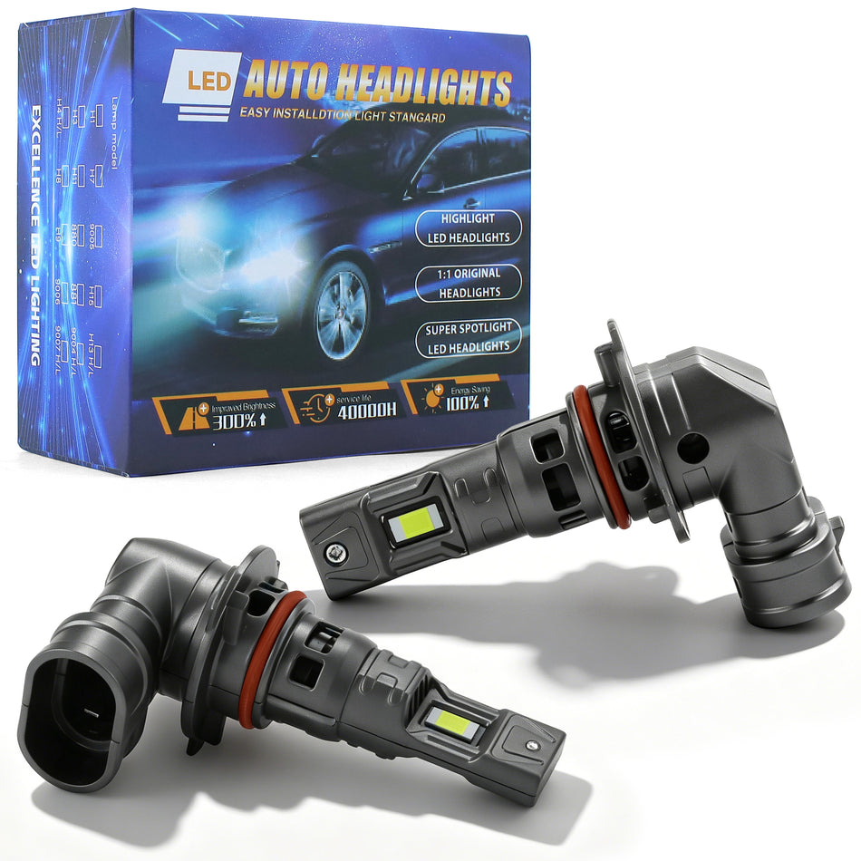 Vypart 9005/HB3 High and Low LED Headlights Beam，100% Brighter Automotive LED Bulbs，2 Pcs