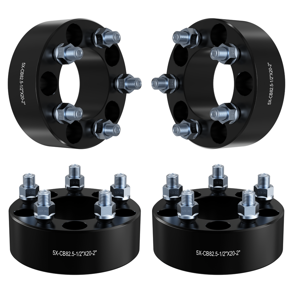 Vypart 1.5" 5x4.5 Wheel Spacers  Compatible 1/2 "x20 Studs 5x114.3 Center Bore for 5Lug Fit for 2002-2010 Dodge Ram 1500 4PCS
