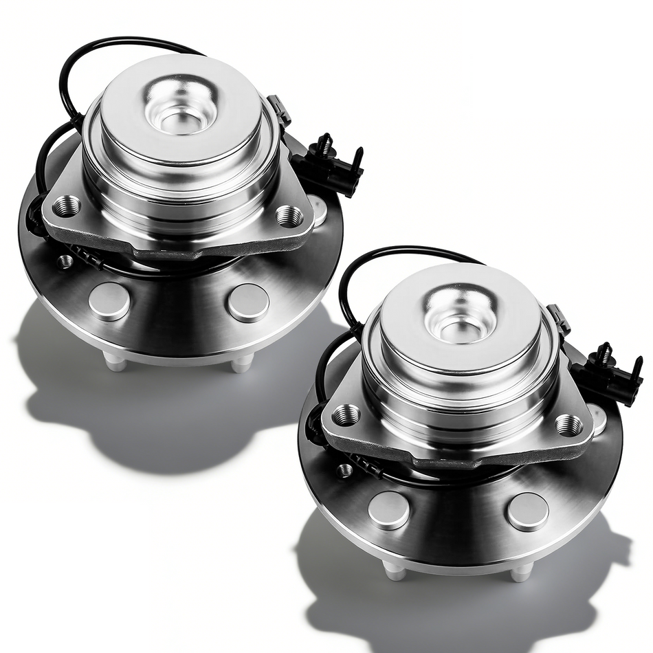 Vypart 515097-2PK Front Wheel Bearing Hub Assembly w/ ABS Sensor 6 Lug Pilot Holes, Magnetic Rings, Clearance Well B2B
