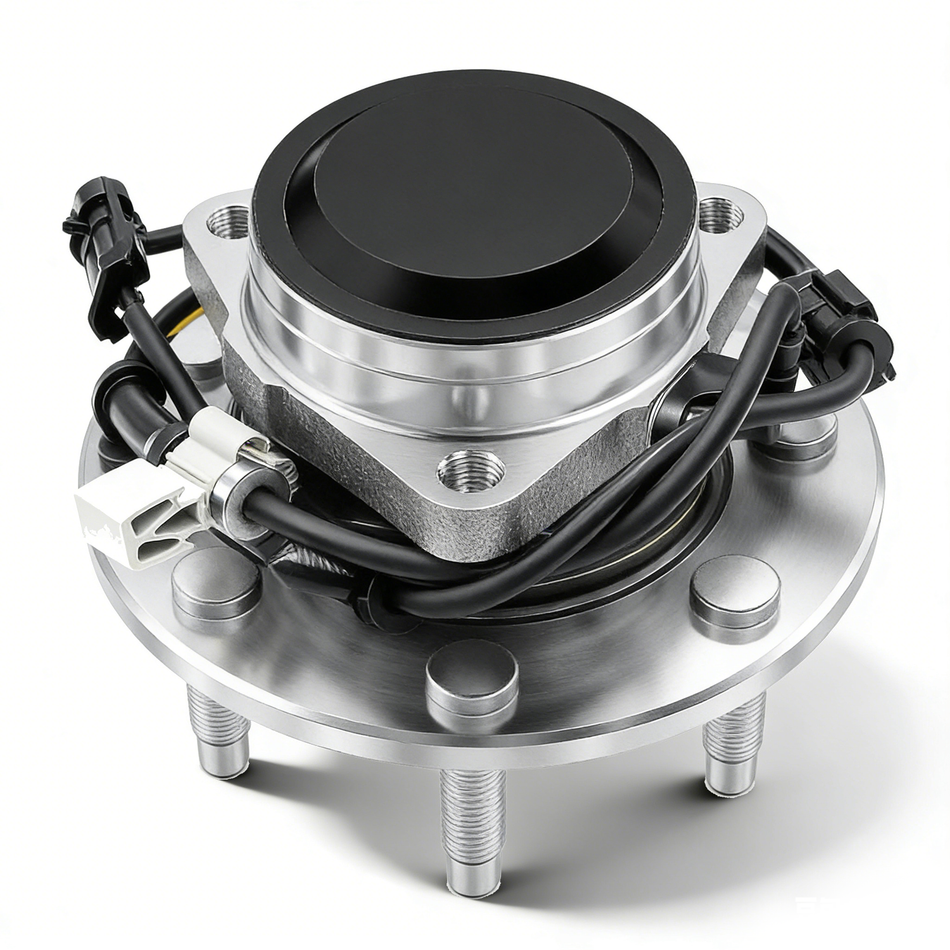 Vypart Front Wheel Hub Assembly for Chevy Silverado 1500 GMC Sierra 2WD | Set of Steel Bearings & ABS Sensor | Meets Safety Standards, Reduces Wobble & Ensures Stability