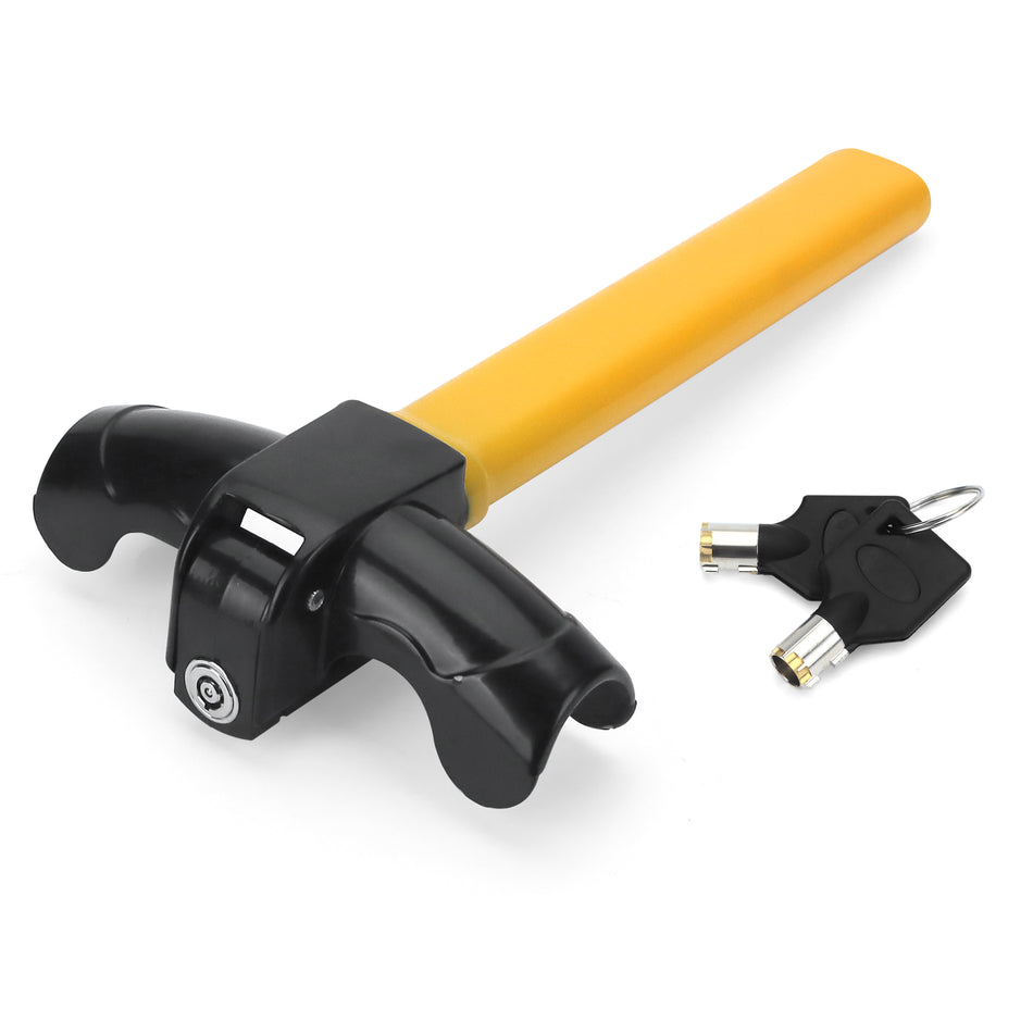 Vypart 1 PC Universal Anti-Theft Vehicle Security Rotary Steering Wheel Lock Security Car Safety Fits All Car