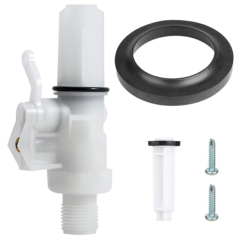 Vypart 13168 RV Toilet Water Valve Kit For Thetford Aqua Magic IV Toilets With Abs Plastic