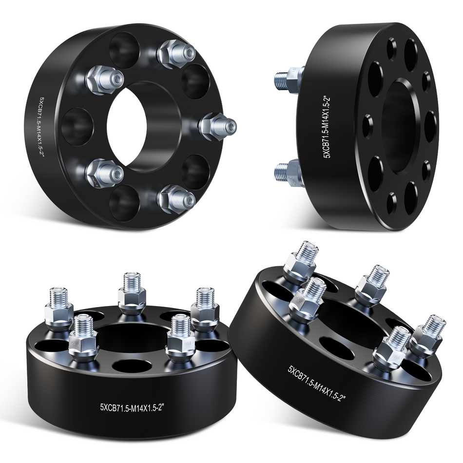 Vypart 1.5" 5x5 Wheel Spacers  Compatible M14x1.5 Studs 5x127 Center Bore for 5Lug Fit for 2018-2024 Wrangler JL 4PCS