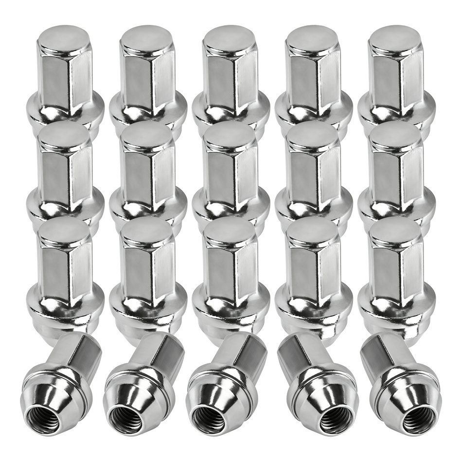 Vypart M14 X 2 Chrome Lug Nuts for F150 Lincoln Navigator,Expedition,Ford,2000-2014 OEM Style Lug Nuts, Chrome 13/16" Hex,24 Pcs