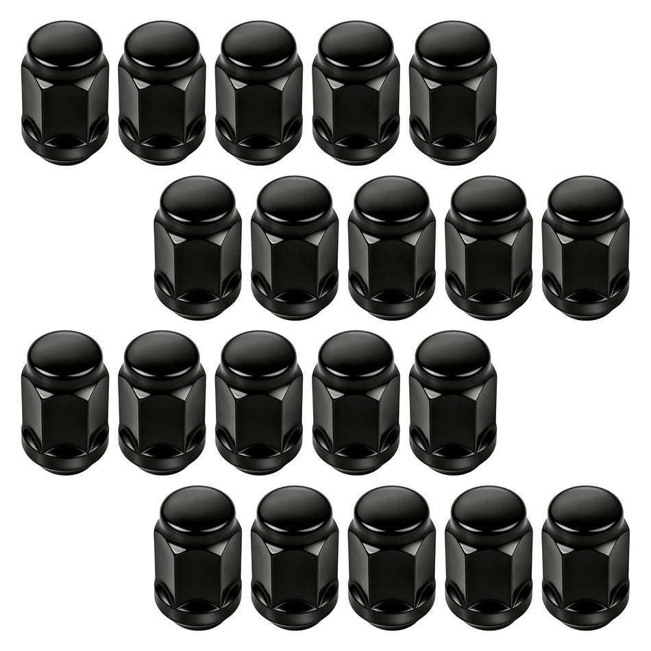 Vypart M12 X 1.5 Chrome Wheel Lug Nuts Fit Mag Seat Washer for Lexus Toyota Camry,20 Pcs