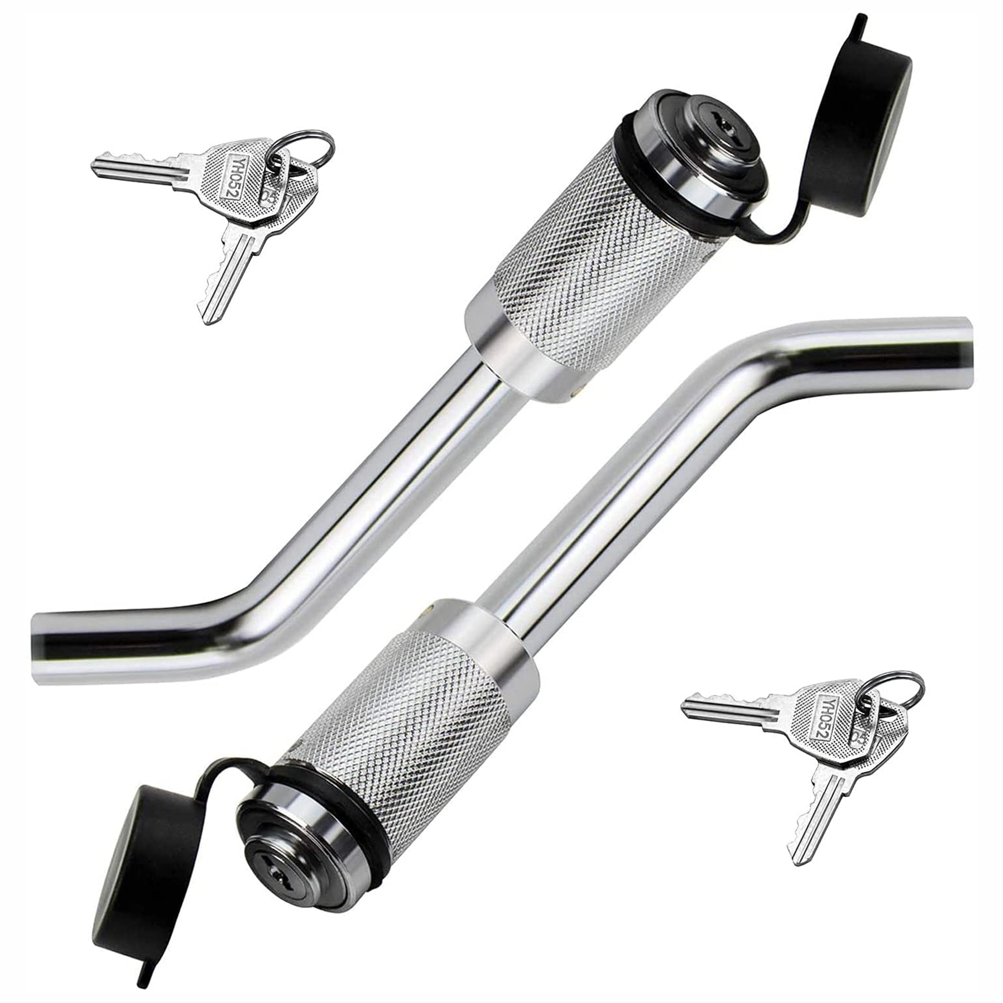 Vypart 5/8" Bent Hitch Pin Lock 3-1/2" Bent Pin a pair for Trailer RV Class III/IV 2 2-1/2" Ideal for Tow Receiver