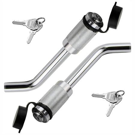 Vypart 5/8" Bent Hitch Pin Lock 3-1/2" Bent Pin a pair for Trailer RV Class III/IV 2 2-1/2" Ideal for Tow Receiver