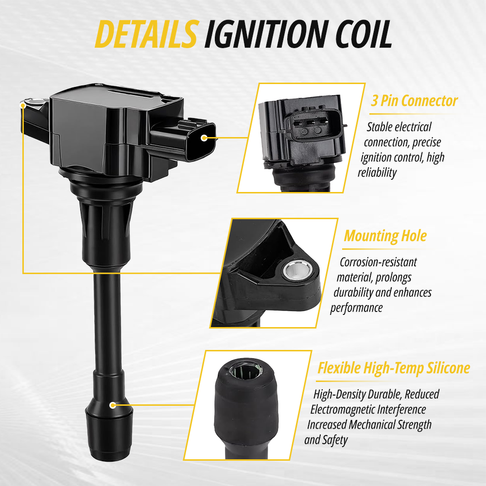 Vypart ignition kit components replacing OEM numbers 22448JN10A, 224481KT1A, and 22401JA07B to correct misfires and rough idling