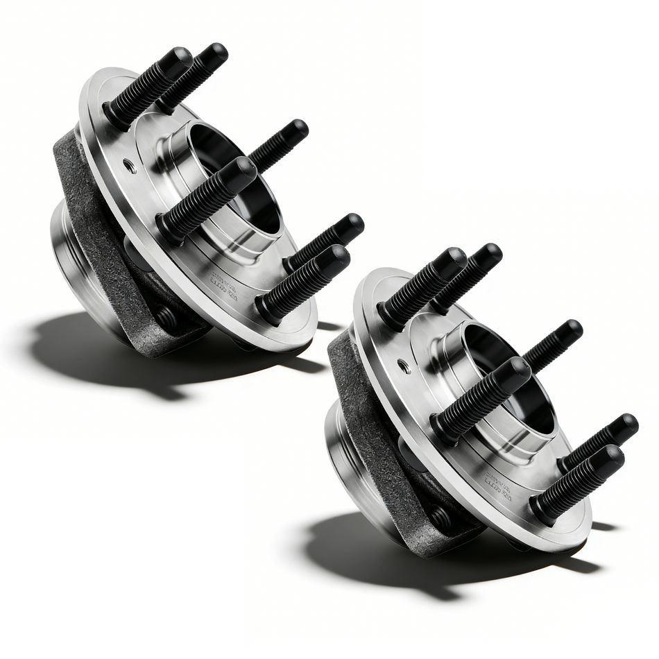 Vypart 513277-2PK Front and Rear 2WD FWD Wheel Bearing Hub Assembly for 09 17 Chevy Traverse Buick Enclave GMC Acadia Saturn Outlook