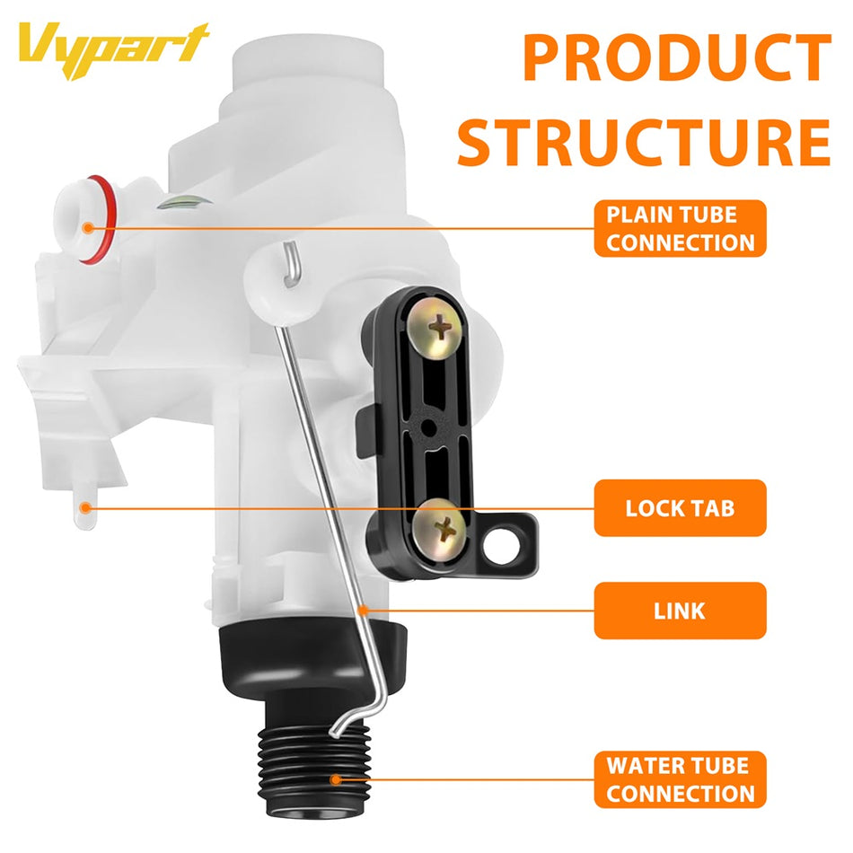 Vypart 31705 Water Valve Replacement Kit for Thetford Aqua-Magic V High and Low Models