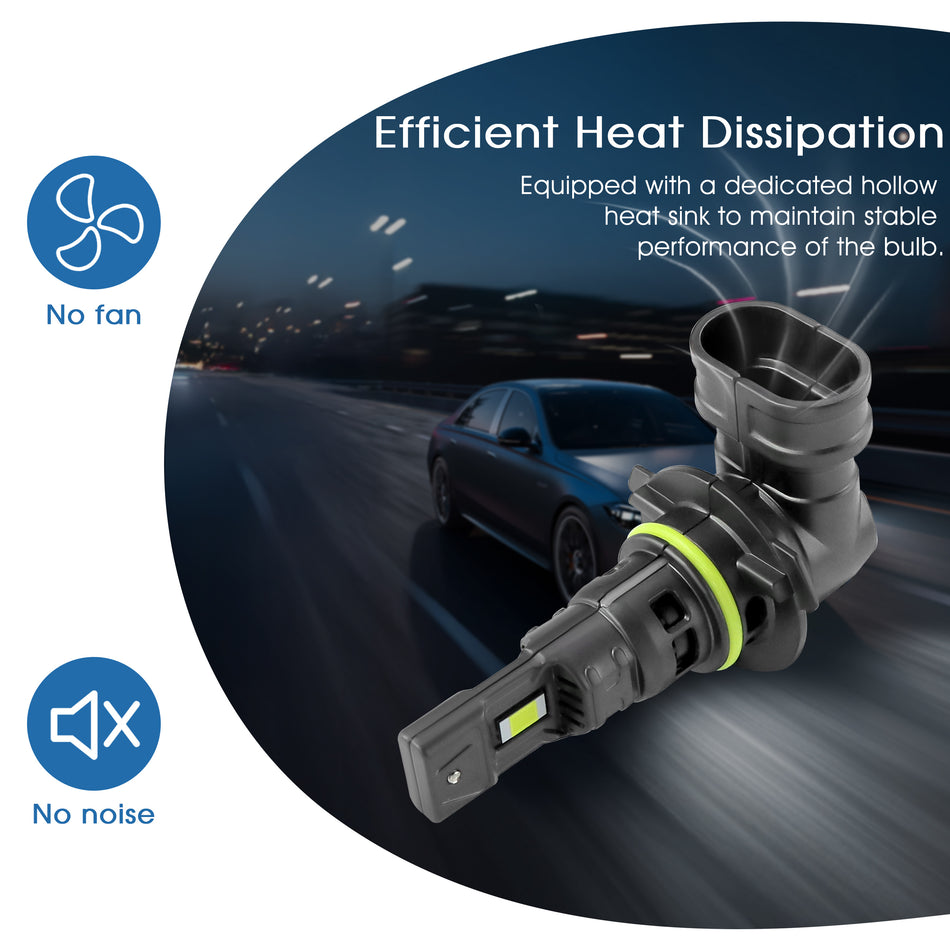 Vypart 9012/H10 High Low Beam Direct Headlight Replacement Automotive LED Headlight,2 Pcs