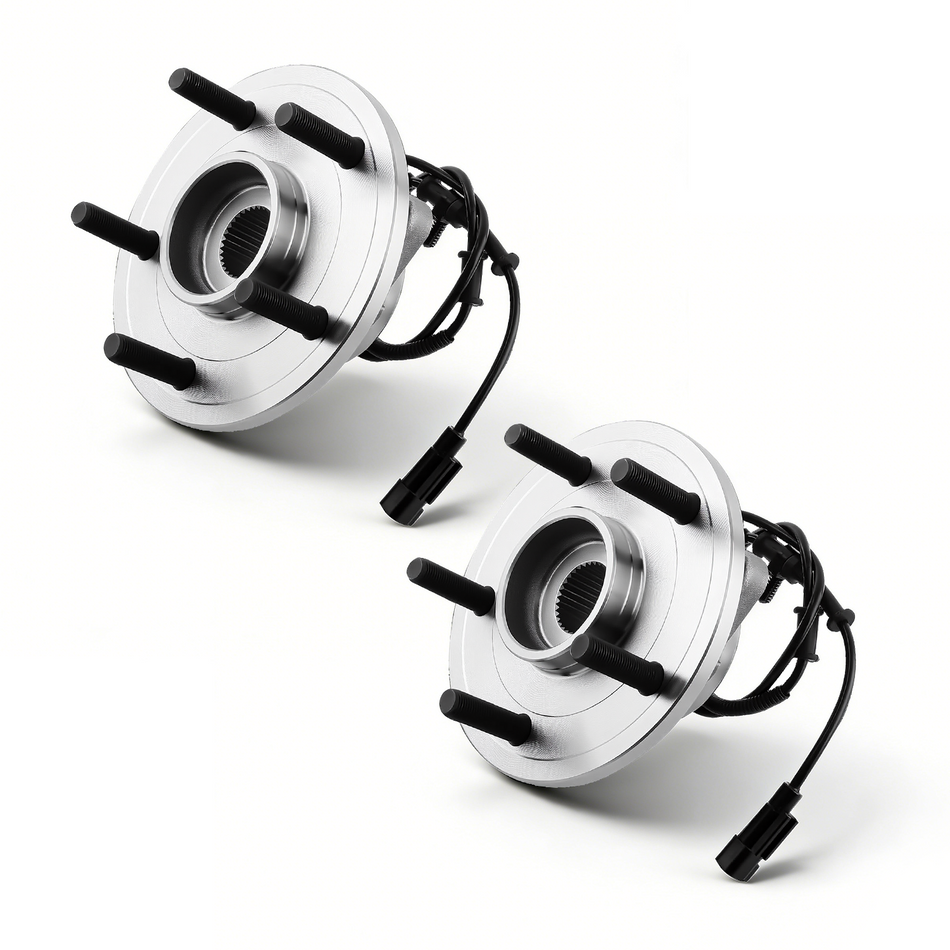 Vypart 515151-2PK Front Wheel Bearing Hub Assembly Set for Dodge Ram 1500 2012-2019 Classic | Direct Fit with ABS & 5-Lug | Precision Steel Bearings Ensure Best Performance