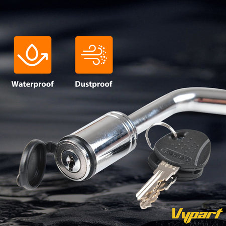 Vypart connector with double-end locking mechanism, with diameters of 1/2 inch and 5/8 inch Trailer Hitch Receiver Coupler Lock
