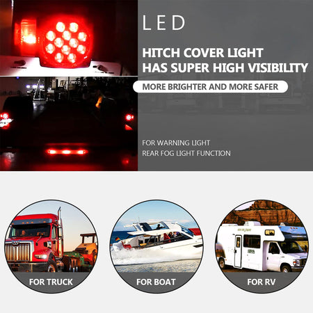 Vypart Trailer Lights, LED Waterproof Tow Lighting Kit with Wiring Harness for Boat Truck Camper RV Snowmobile Caravan