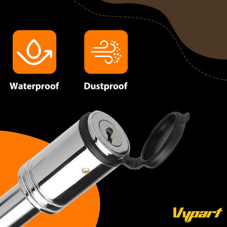 Vypart cheap hitch pin lock with cap weather-resistant 5/8" security lock pin adapter for car, truck, and trailer