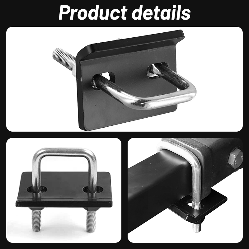 Vypart Tow Hook,Car Towing Eye Heavy Duty Hitch Tightener and Stabilizer for 1.25 and 2 Trailer Hitches