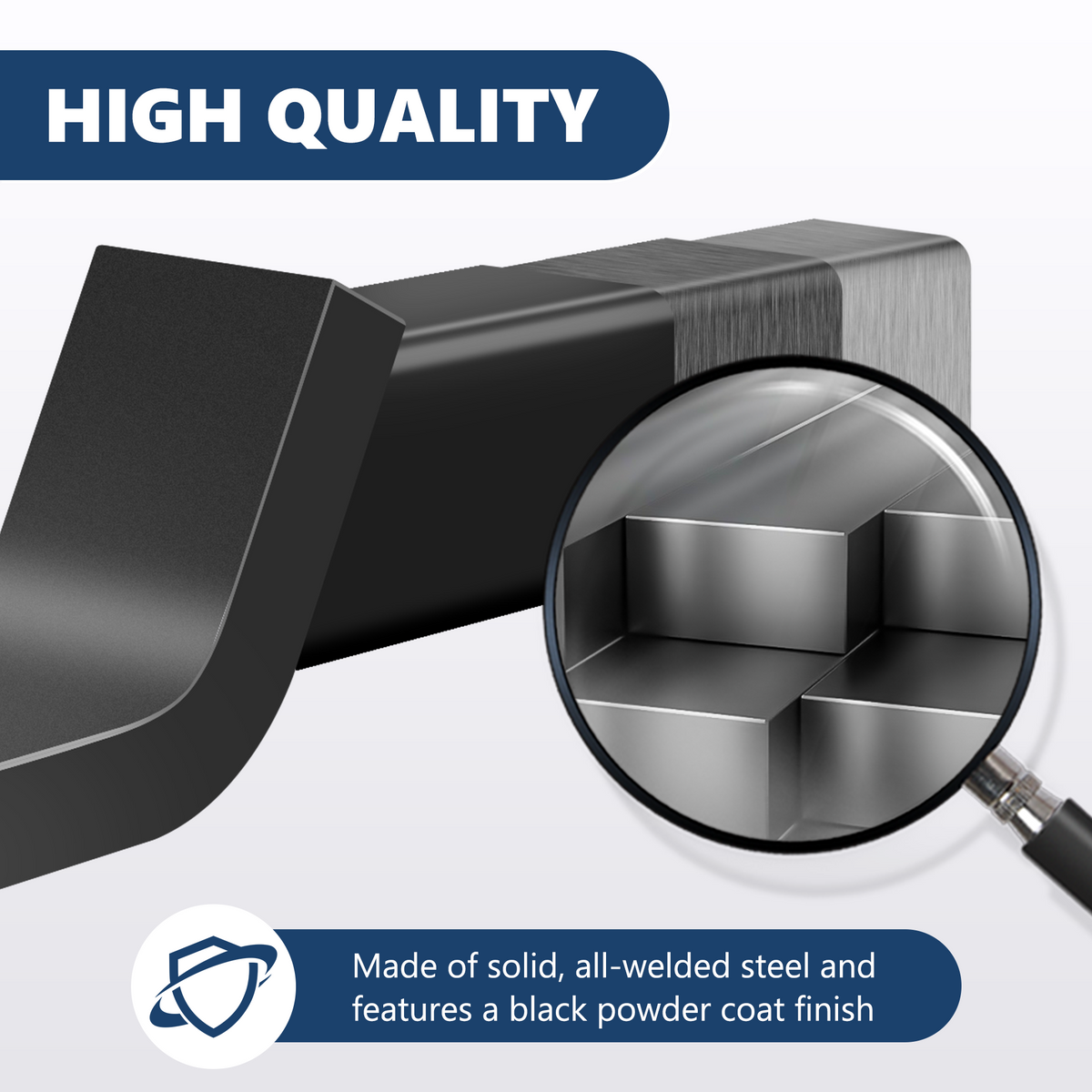 Vypart 2-inch heavy duty trailer hitch ball mount with chrome trailer ball - safe and secure lock system,simply fits for towing cars, trucks, and suvs