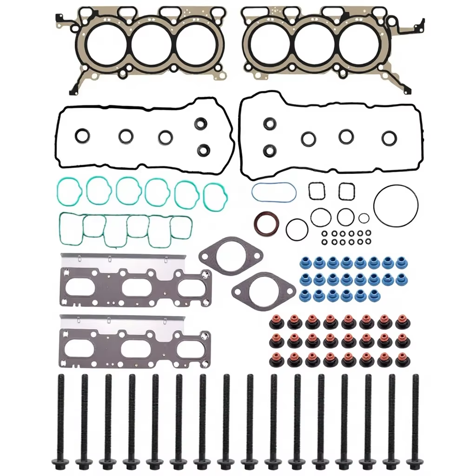 Vypart HS26487PT2 Head Gasket Set with Bolts for Ford Edge Explorer Flex Taurus 3.5L V6, Includes Intake & Exhaust Manifold Gaskets, Valve Cover Gasket, Seals, Made of Steel & Silicone Rubber C20210000175 B2B