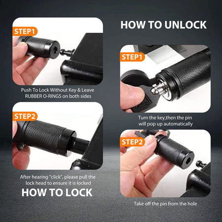 Vypart 1 pack Trailer Hitch Receiver Pin Lock 5/8" Diameter 4" Length for Car Truck Boat