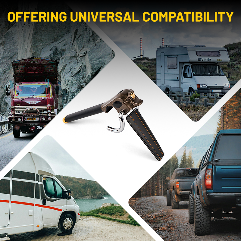 Vypart Vehicle Car Anti Theft with 3 Keys Foldable Steering Wheel Security Lock