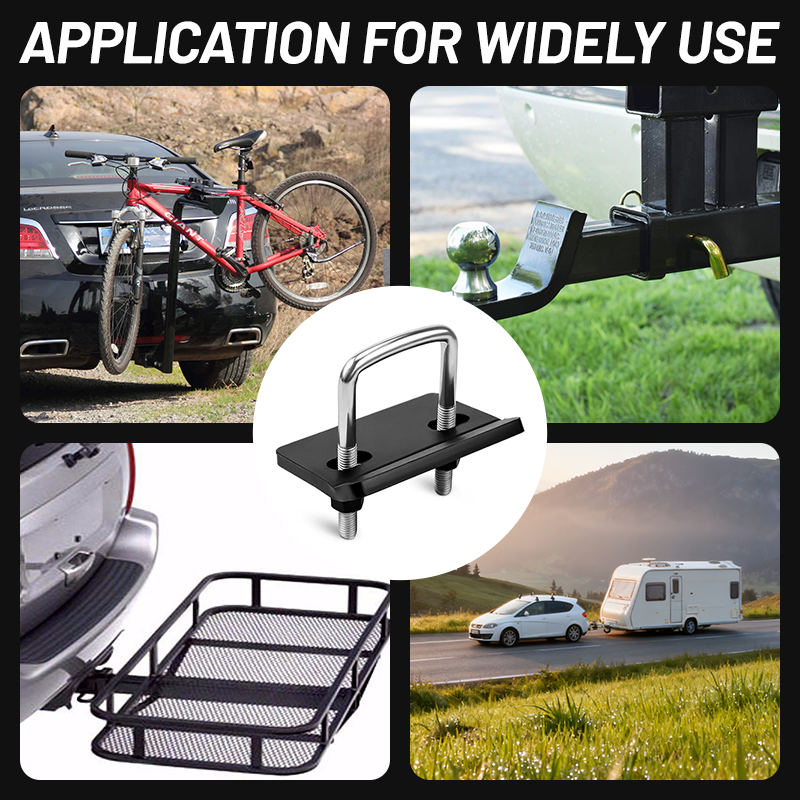 Vypart Tow Hook,Car Towing Eye Heavy Duty Hitch Tightener and Stabilizer for 1.25 and 2 Trailer Hitches