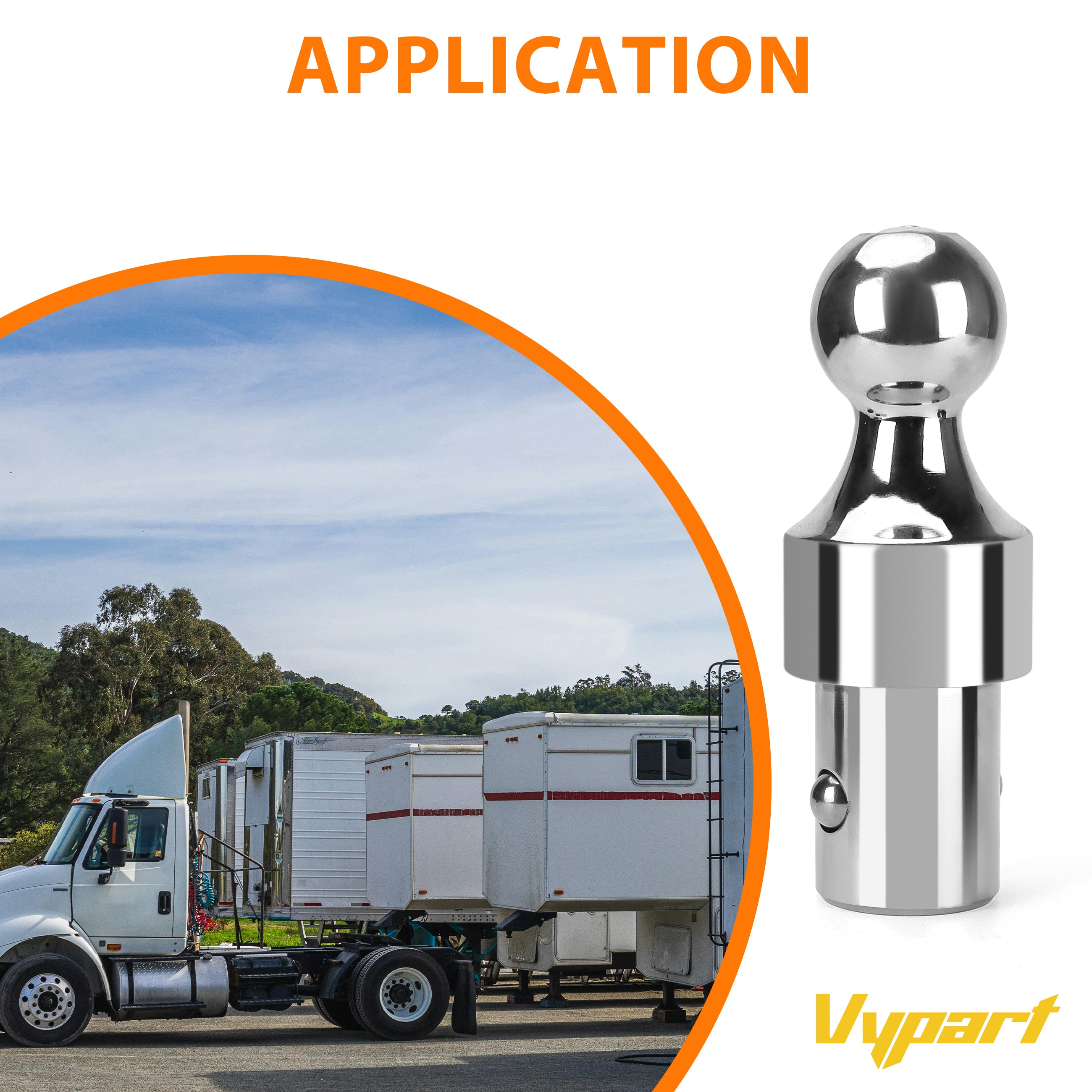 Vypart 60692 Gooseneck Hitch Kit 30K, 2-5/16-In Ball, Fits Select Silverado, Sierra 2500, 3500 HD, F-250, F-350, Nissan Titan XD