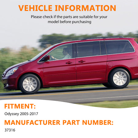 Vypart set of 2pcs 37316 rear Suspension Shock Absorber for Honda Odyssey 2005-2017