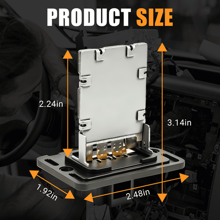  Side view of the 971283K000 blower motor resistor