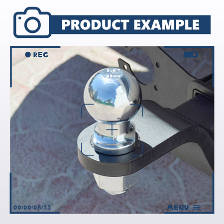 Vypart 2-inch heavy duty trailer hitch ball mount with chrome trailer ball - safe and secure lock system,simply fits for towing cars, trucks, and suvs