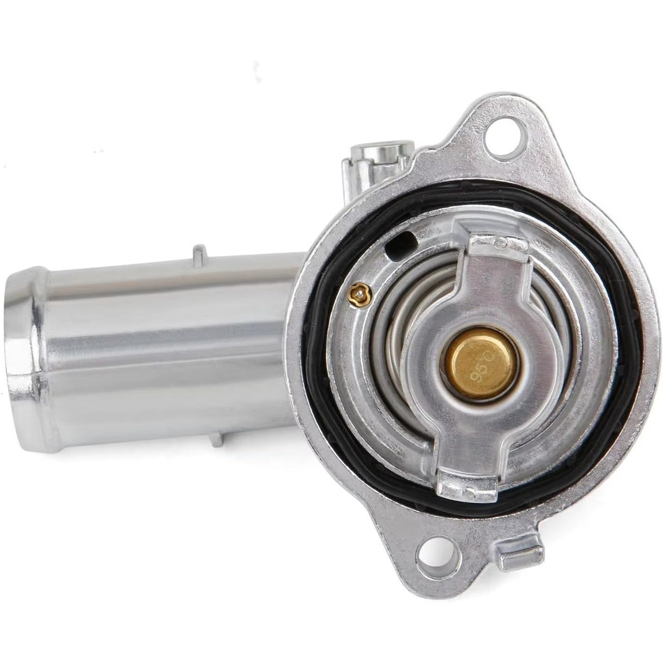 Vypart Aluminum Thermostat Housing Assembly Compatible with Dodge Durango Grand Cherokee 2011-2015 Wrangler JK 2012-2018 Replace 902-852 5184651AG B2B