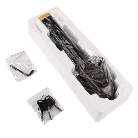 Vypart Vehicle Car Anti Theft with 3 Keys Foldable Steering Wheel Security Lock