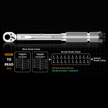 Mechanic using the 1/4-inch click torque wrench on a bicycle brake caliper bolt
