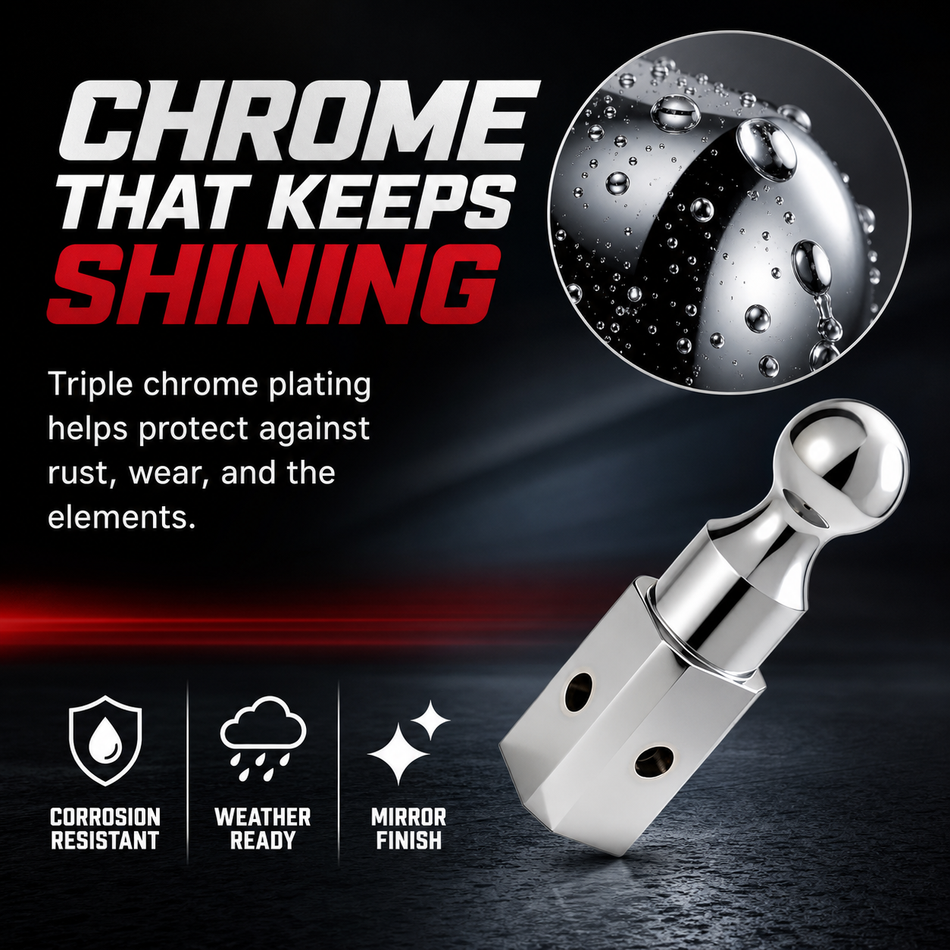 Vypart 2-5/16" High-Rise Gooseneck Hitch Ball — GNXA2050 Replacement