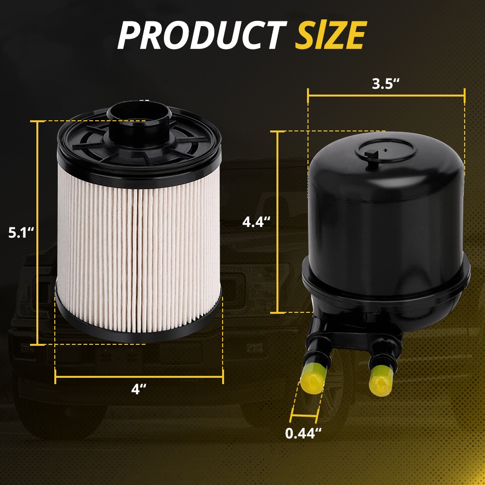 FD4615 6.7 Power Stroke Fuel Filter Media Close-Up - Up to 99% Filtration Efficiency, Traps Rust, Dust and Foreign Contaminants for 2011-2016 Ford F250 F350 F450 F550