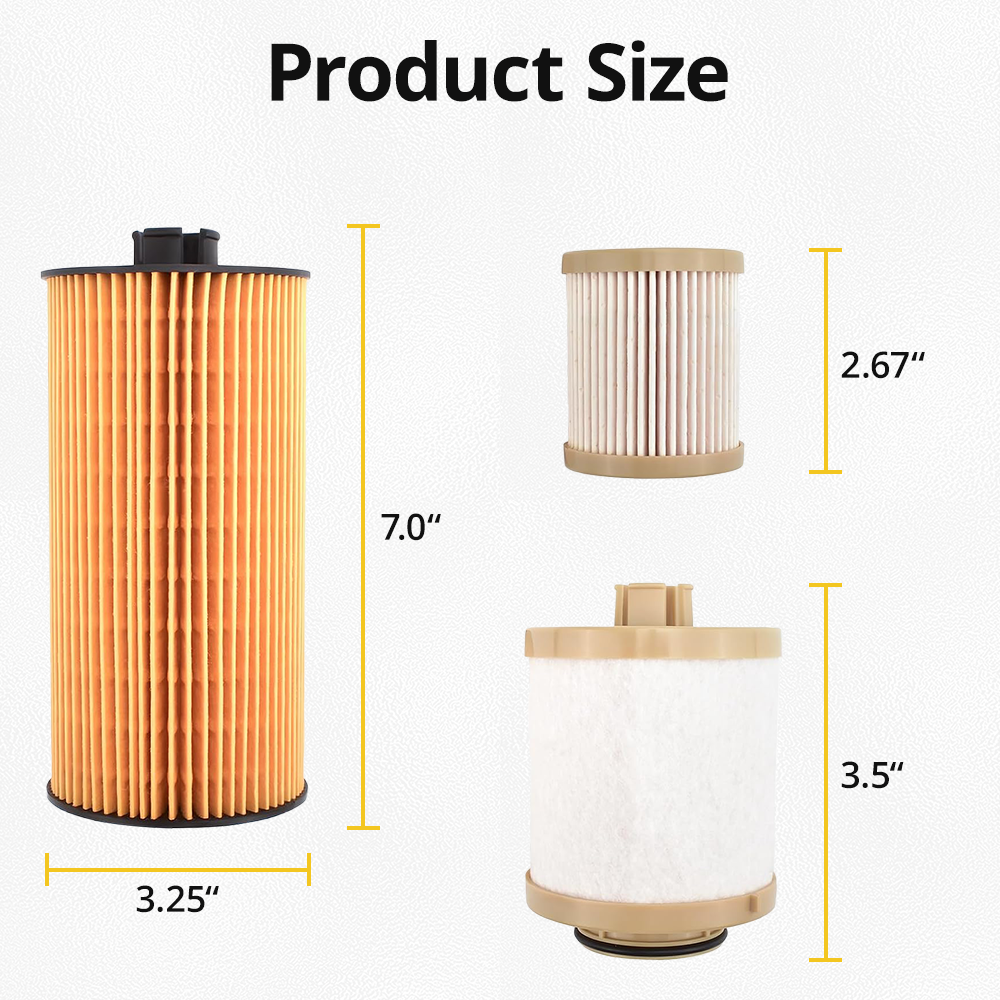 FD4616 FL2016 Replace Part Numbers Cross Reference - Oil Filter: FL2016 PF1704 3C3Z-6731-AA | Fuel Filter: FD4616 GF691 PF7812 3C3Z-9N184-CA for Ford 6.0L Power Stroke