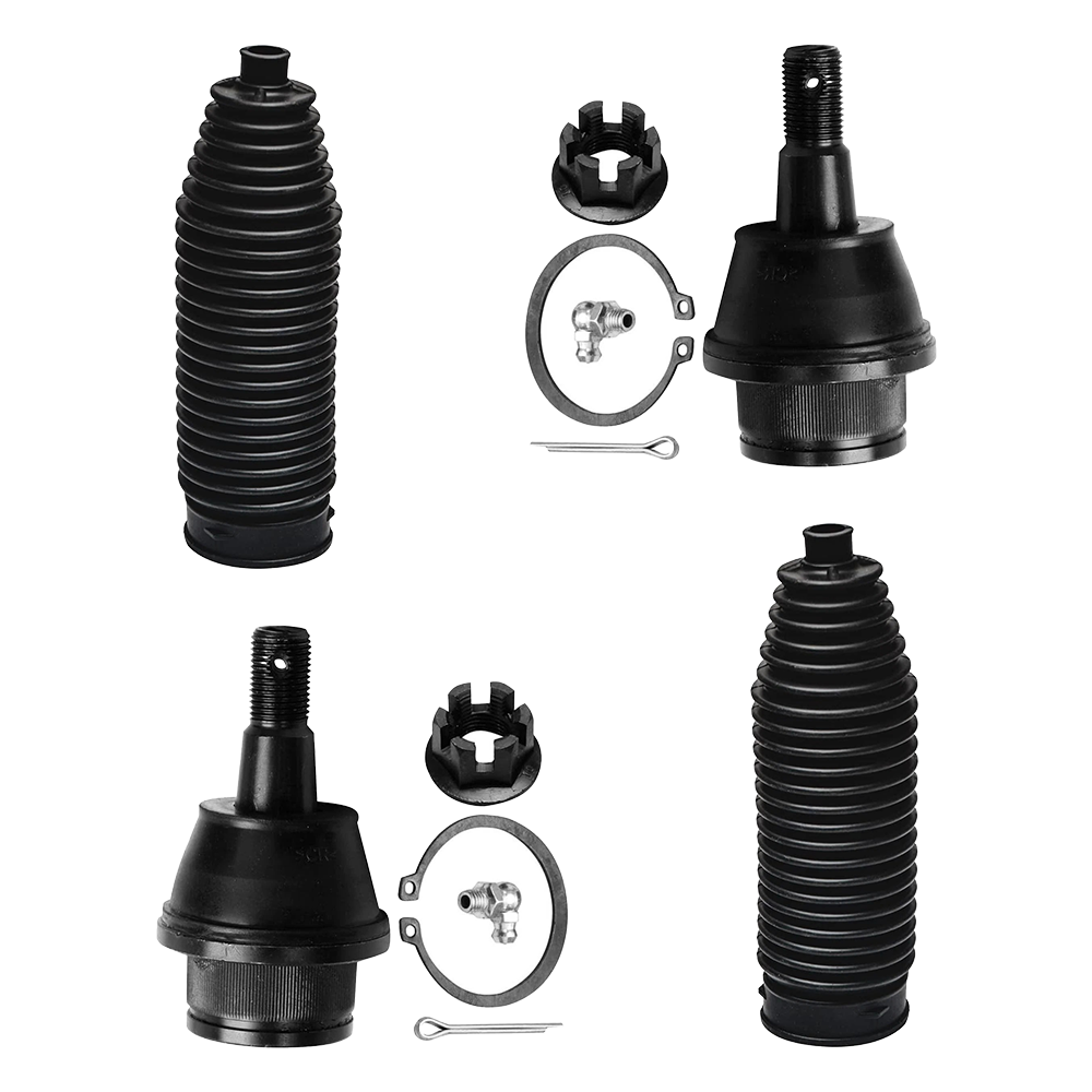 Heavy-duty forged steel upper control arm construction with premium pre-installed rubber bushings