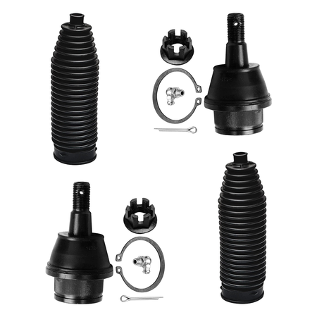 Heavy-duty forged steel upper control arm construction with premium pre-installed rubber bushings
