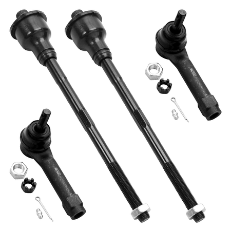 Heavy-duty front inner tie rod ends ES3488 and outer tie rod ends ES3493T for steering linkage rebuild