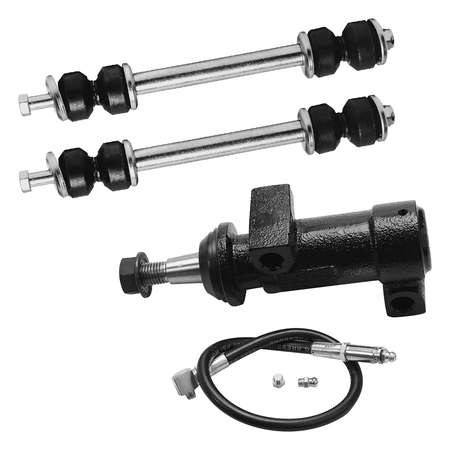 Front sway bar stabilizer end links K80631 with durable polyurethane bushings and mounting hardware