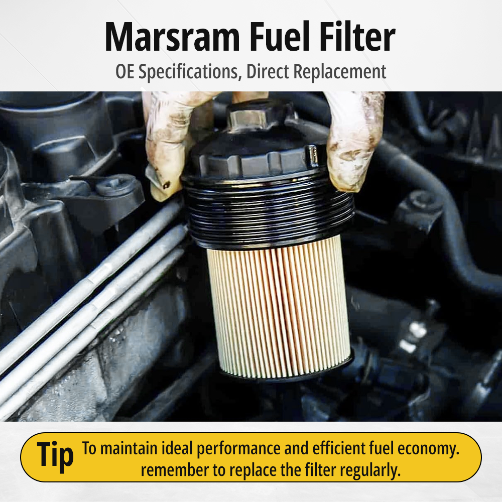 Installing OE direct replacement fuel filter on Ram 6.7L Cummins diesel engine