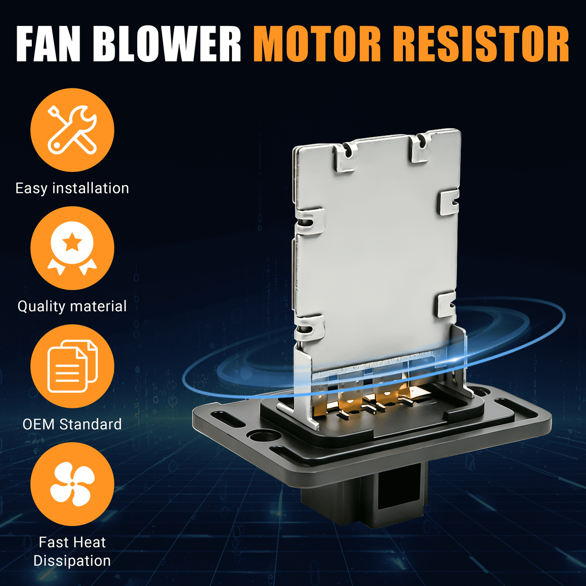  Installation detail for the Kia blower motor resistor replacement