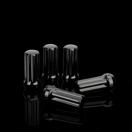 Anti-theft security feature of Vypart lug nuts shown with the unique spline key