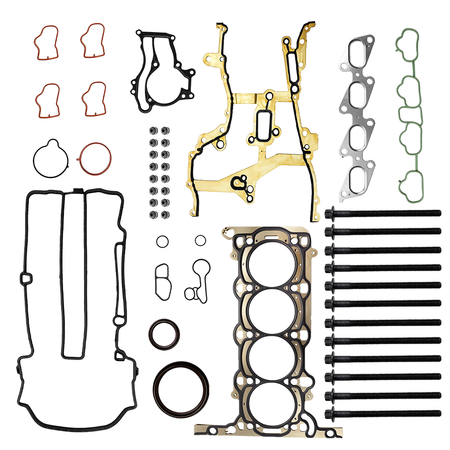 Vypart 1.4L Cylinder Head Gasket Set with Head Bolt Kit HSCV001 HS54898 HS31411 HS26540PT-1 – Complete kit including MLS head gasket, head bolts, valve cover gasket, intake/exhaust manifold gaskets, valve stem seals, O-rings and camshaft seal