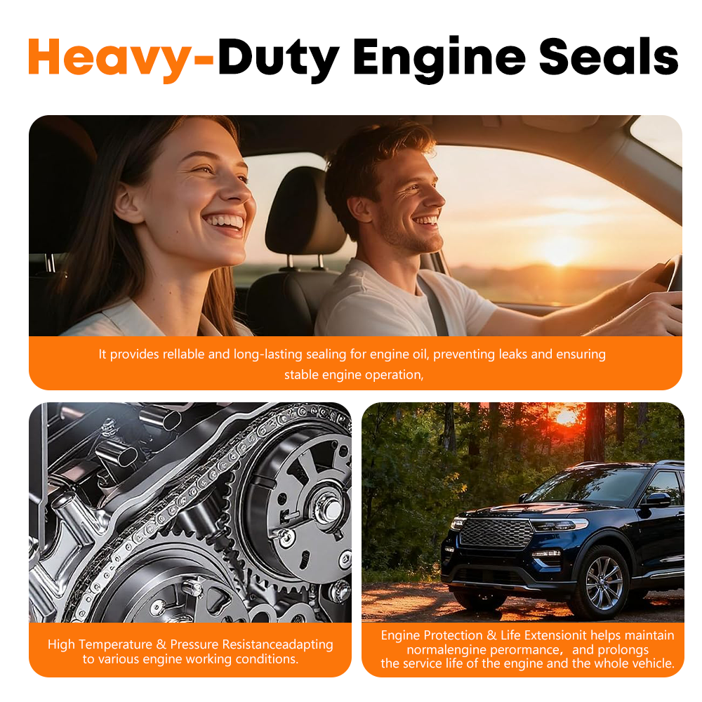 Vypart HSCV001 heavy-duty engine seals – provides reliable long-lasting sealing for engine oil, high temperature and pressure resistance, engine protection and life extension for Chevrolet and Buick 1.4L engines