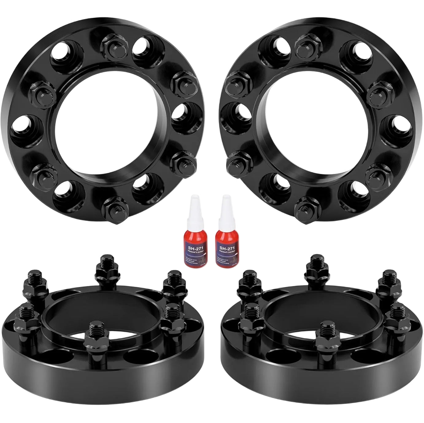 Set of 4 Vypart 1.25-inch forged hubcentric wheel spacers with 6x5.5 (6x139.7mm) bolt pattern for Toyota Tacoma, 4Runner, Tundra, Lexus GX460, GX470