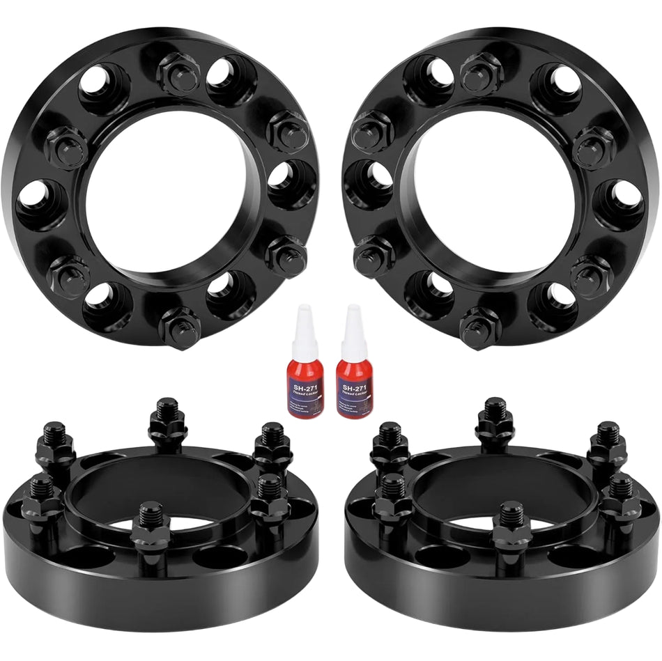 Set of 4 Vypart 1.25-inch forged hubcentric wheel spacers with 6x5.5 (6x139.7mm) bolt pattern for Toyota Tacoma, 4Runner, Tundra, Lexus GX460, GX470